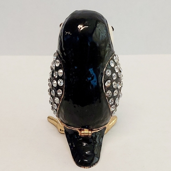 Waltz & F Enameled Trinket Box With Rhinestone Pre-owned - Picture 4 of 9